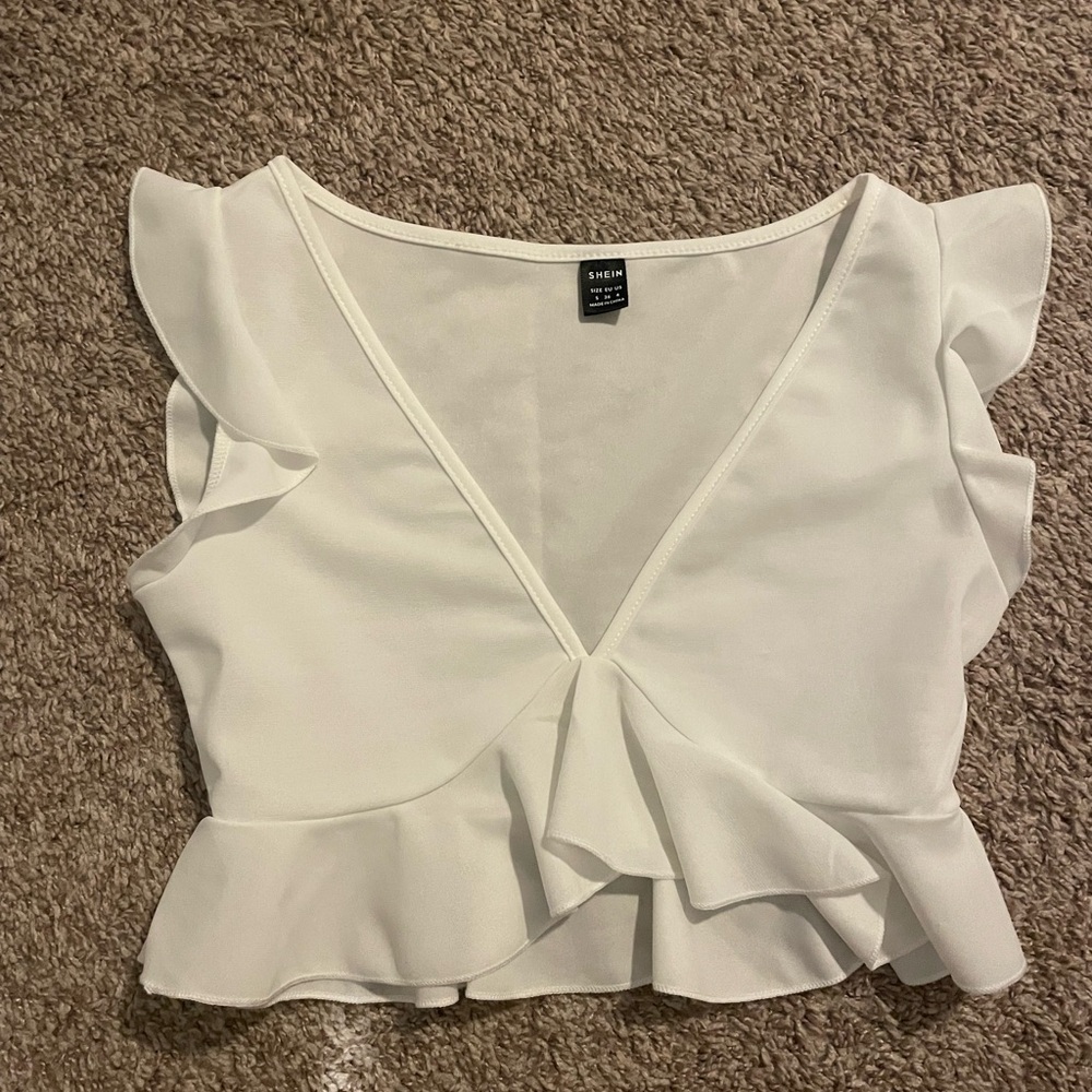 White crop top